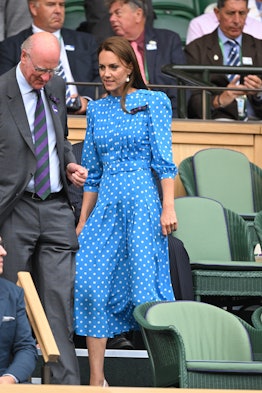 LONDON, ENGLAND - JULY 05: Catherine, Duchess of Cambridge at All England Lawn Tennis and Croquet Cl...