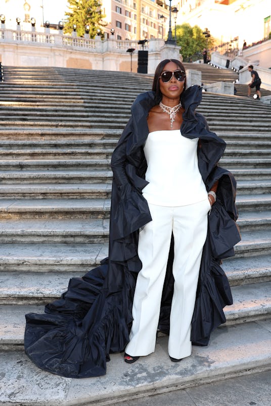 ROME, ITALY - JULY 08: Naomi Campbell attends the Valentino Haute Couture Fall/Winter 22/23 fashion ...