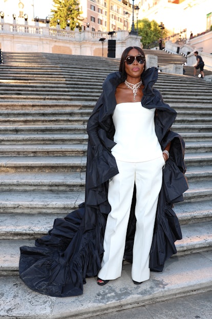ROME, ITALY - JULY 08: Naomi Campbell attends the Valentino Haute Couture Fall/Winter 22/23 fashion ...