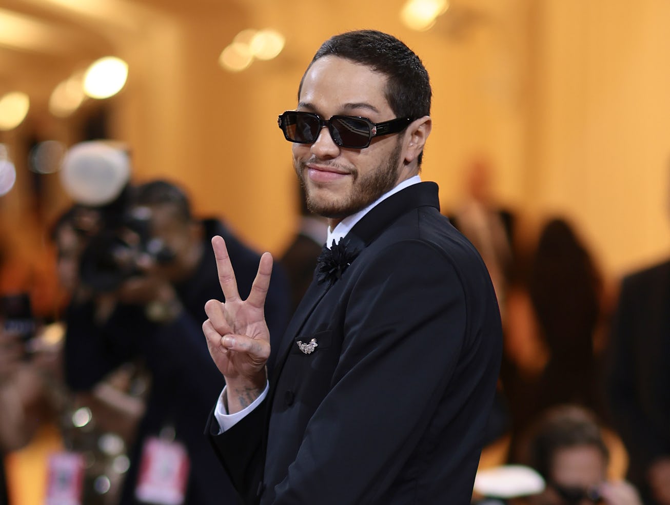 NEW YORK, NEW YORK - MAY 02:  Pete Davidson attends The 2022 Met Gala Celebrating "In America: An An...