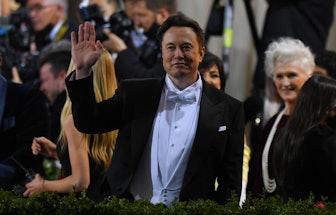 NEW YORK, NY - MAY 02:  Elon Musk is seen at the 2022 Met Gala Celebrating "In America: An Anthology...