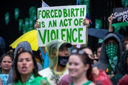 WASHINGTON, USA - JULY 09: Abortion rights activists march to the White House to denounce the U.S. S...