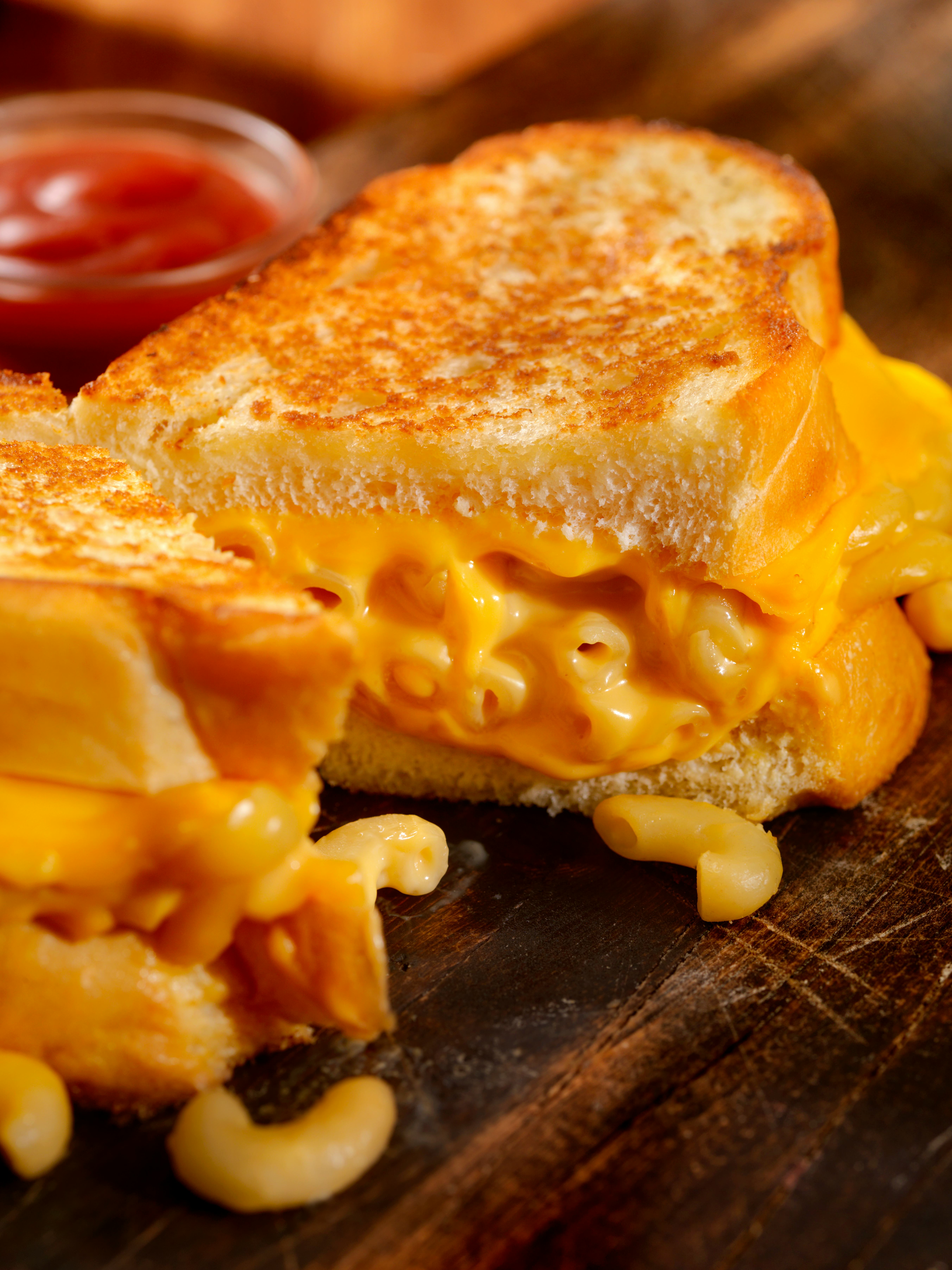 Grilled Macaroni and Cheese Sandwich-Photographed on Hasselblad H3D2-39mb Camera