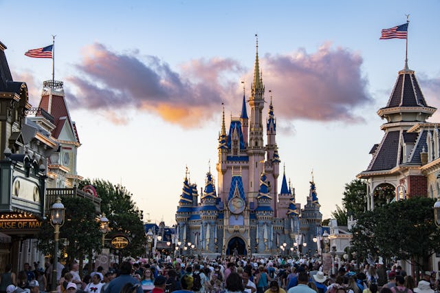 ORANGE COUNTY, FLORIDA, USA - JUNE 1:  Crowds pack and fill Main Street USA at the Magic Kingdom Par...