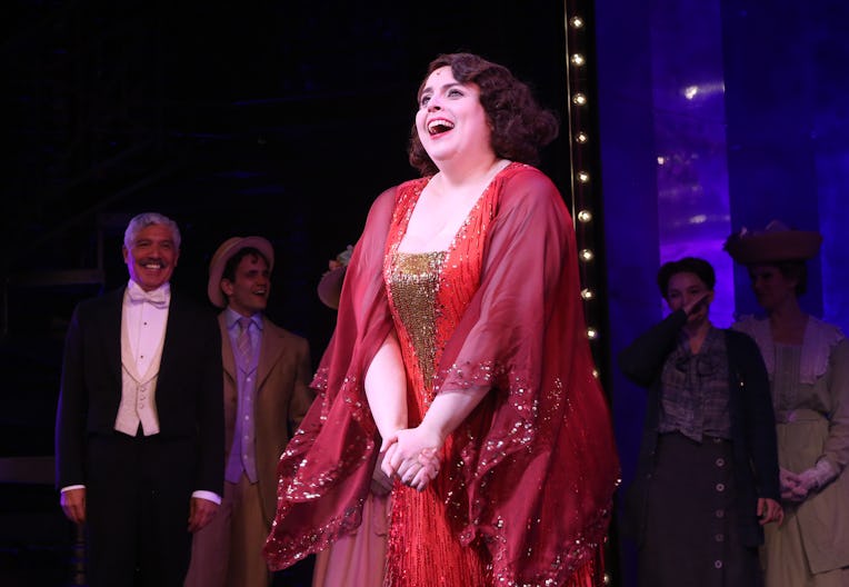 NEW YORK, NEW YORK - APRIL 24: Beanie Feldstein as "Fanny Brice" during the opening night curtain ca...