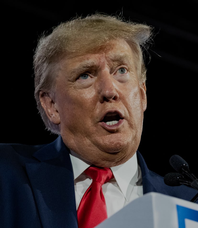 NASHVILLE, TN - JUNE 17: Former U.S. President Donald Trump gives the keynote address at the Faith &...