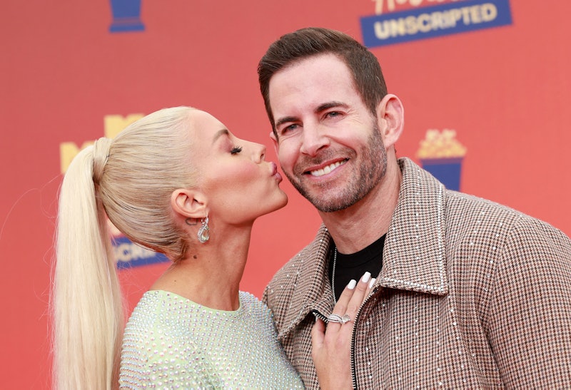 Heather Rae Young and Tarek El Moussa arrive to the MTV Movie & TV Awards: UNSCRIPTED at Barker Hang...