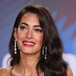 Amal Clooney attends "The Tender Bar" Premiere 