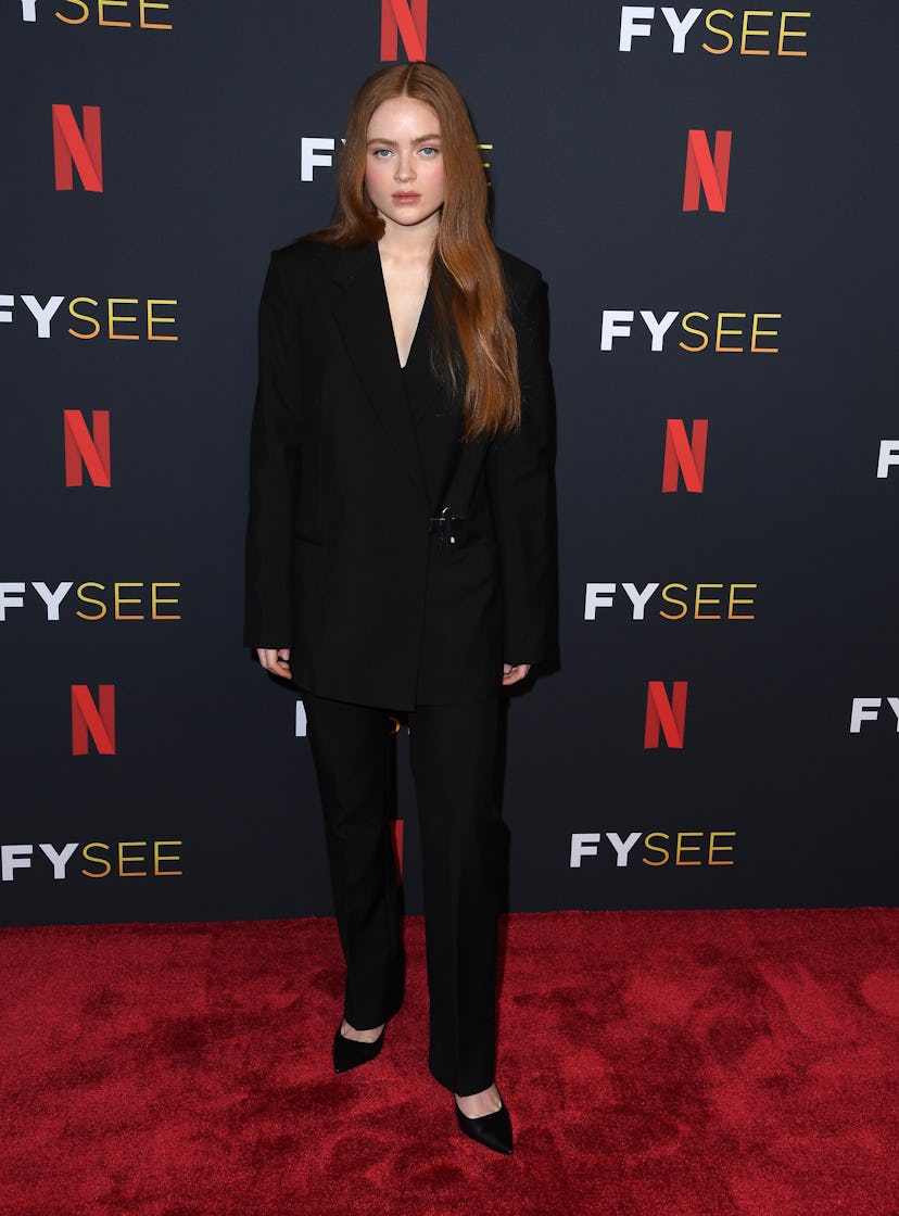 BEVERLY HILLS, CALIFORNIA - MAY 27: Sadie Sink arrives at the Netflix Hosts "Stranger Things" Los An...