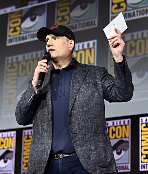 SAN DIEGO, CALIFORNIA - JULY 20: President of Marvel Studios Kevin Feige at the San Diego Comic-Con ...