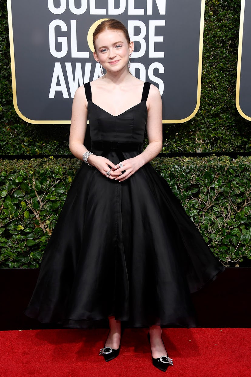 BEVERLY HILLS, CA - JANUARY 07:  Actor Sadie Sink attends The 75th Annual Golden Globe Awards at The...