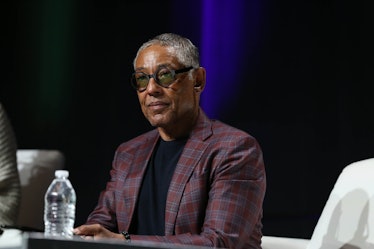WASHINGTON, DC - JUNE 05: Giancarlo Esposito participates in panel during the 2022 Awesome Con at Wa...
