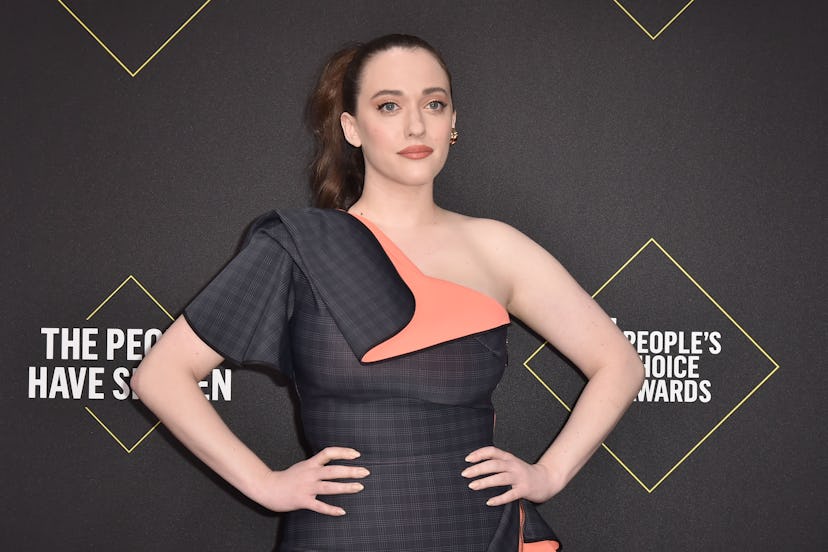 Kat Dennings attending the 2019 E! People's Choice Awards at The Barker Hanger 
