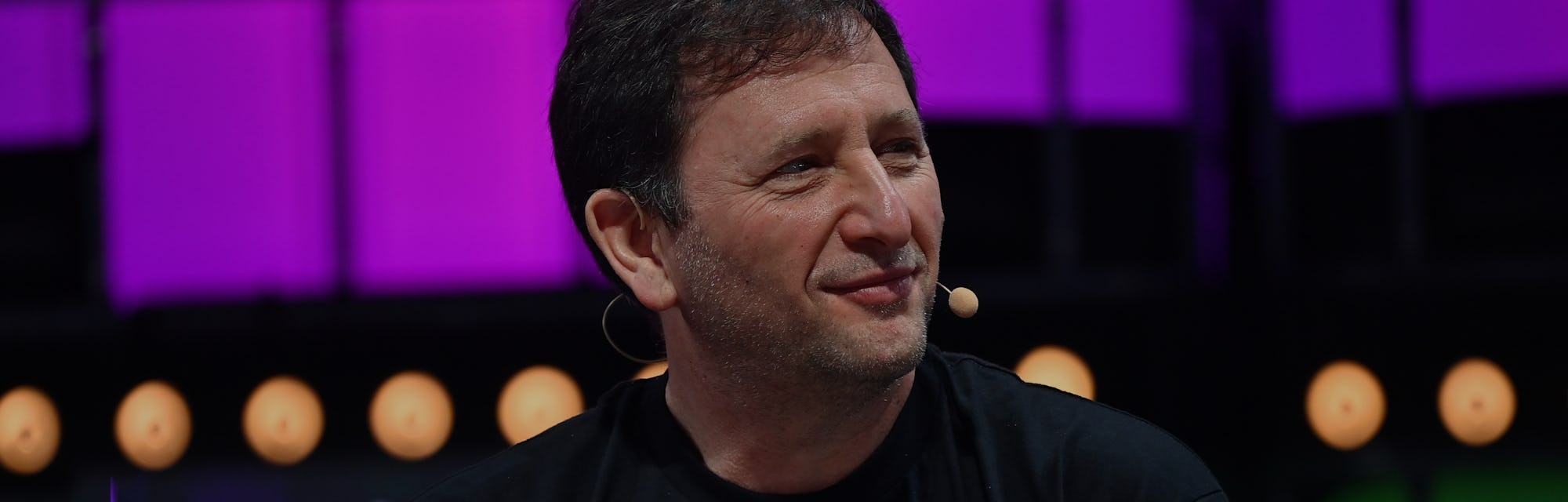 Lisbon , Portugal - 4 November 2021; Alex Mashinsky, Celcius, on Centre Stage during day three of We...