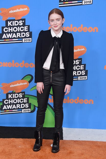 INGLEWOOD, CA - MARCH 24: Sadie Sink attends Nickelodeon's 2018 Kids' Choice Awards at The Forum on...