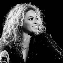 MILAN, ITALY - MAY 18: American singer-songwriter Beyoncé in concert with the Mrs Carter Show World ...