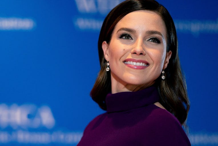 US actress Sophia Bush arrives for the White House Correspondents Association gala at the Washington...