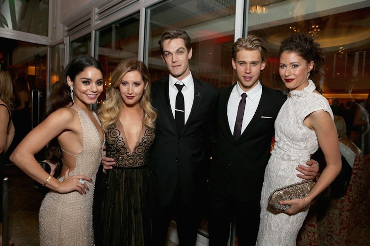 Vanessa Hudgens, Ashley Tisdale, Chris French, and Austin Butler attended HBO's 2014 Golden Globe Aw...