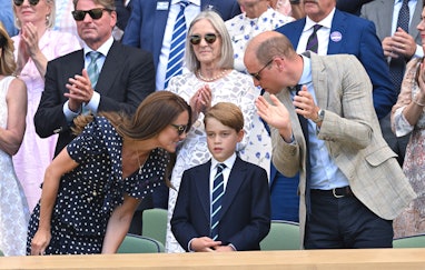 LONDON, ENGLAND - JULY 10: Catherine, Duchess of Cambridge, Prince George of Cambridge and Prince Wi...