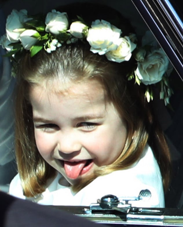 Princess Charlotte shows disdain for the media.
