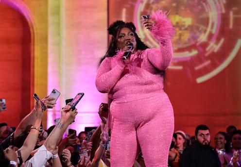 NEW YORK, NEW YORK - JULY 15: Lizzo performs onstage at the Lizzo "Lizzoverse" album Playback Perfor...