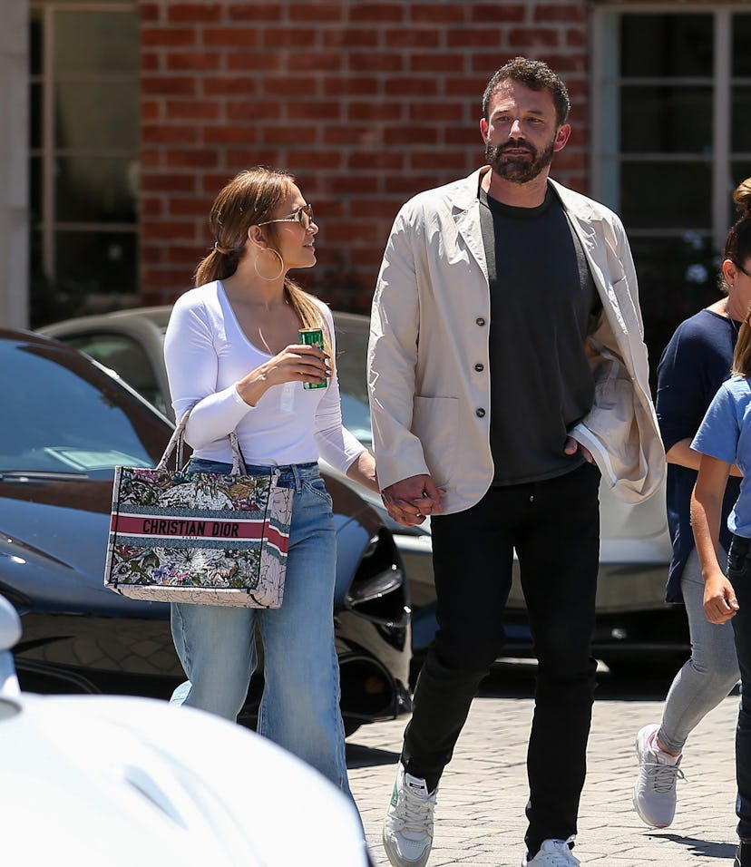 LOS ANGELES, CA - JULY 02: Jennifer Lopez and Ben Affleck are seen on July 02, 2022 in Los Angeles, ...