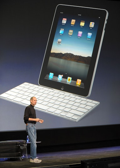 One of three accessories announced by Steve Job's for  Apple's new iPad is a docking keyboard. The p...