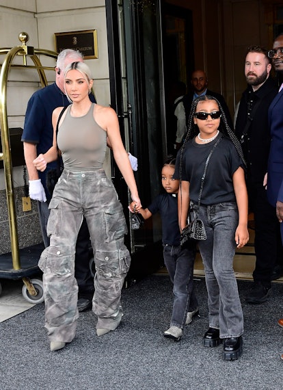 Kim Kardashian, Chicago West and North West are in Midtown 