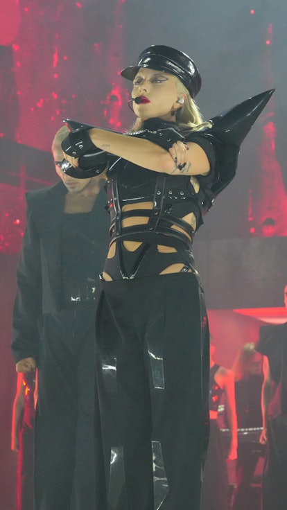 Lady Gaga performed at the Merkur Spiel-Arena in Düsseldorf, Germany.