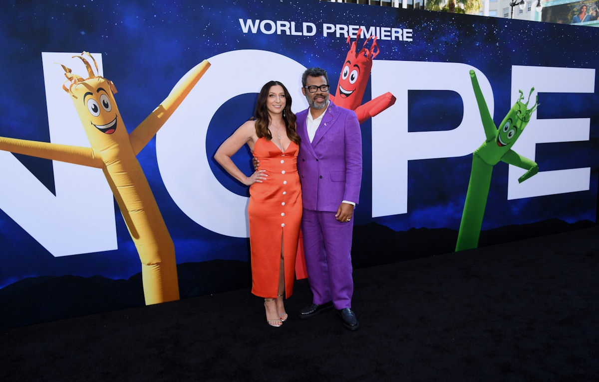 HOLLYWOOD, CALIFORNIA - JULY 18: (L-R) Chelsea Peretti and Jordan Peele attend the world premiere of...