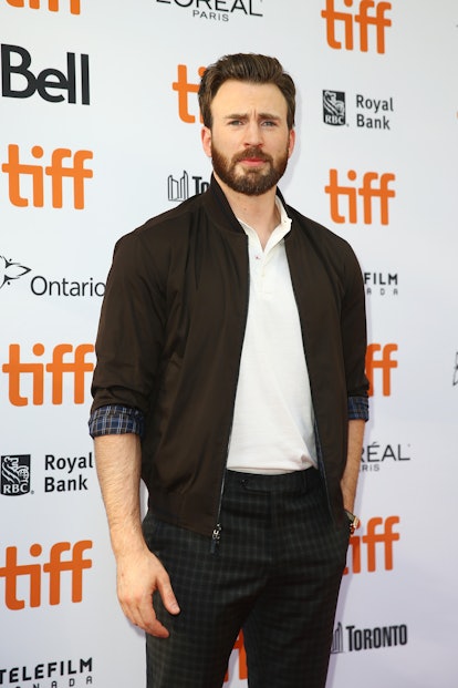 TORONTO, ONTARIO - SEPTEMBER 07: Chris Evans attends the "Knives Out" premiere during the 2019 Toron...