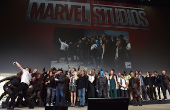 SAN DIEGO, CA - JULY 23:  The casts and filmmakers  from Marvel Studios attend the San Diego Comic-...