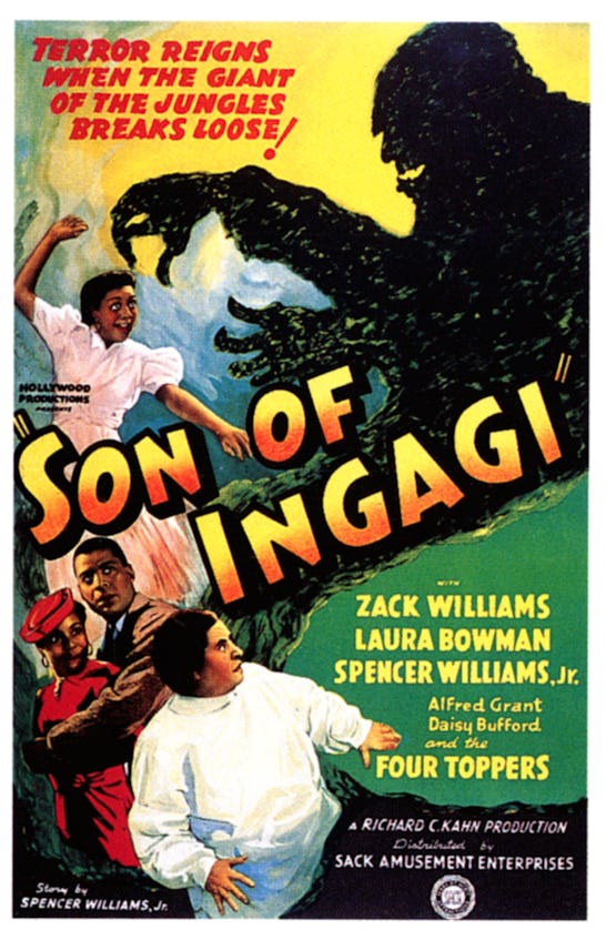 Son Of Ingagi, poster, Arthur Ray, 1940. (Photo by LMPC via Getty Images)