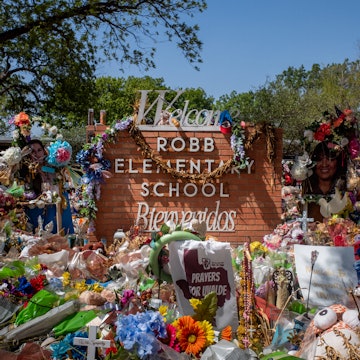 Uvalde Texas Robb Elementary School memorial. Google just honored one of the 21 victims, 10-year-old...