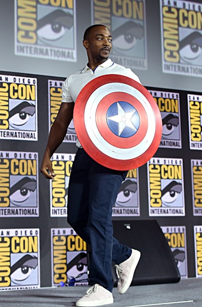 SAN DIEGO, CALIFORNIA - JULY 20: Anthony Mackie of Marvel Studios' 'The Falcon and The Winter Soldie...
