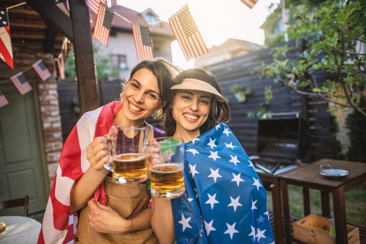 A couple use 4th of July couple puns for captions on Instagram.