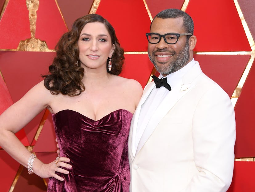 Chelsea Peretti and Jordan Peele at 90th Annual Academy Awards in 2018.