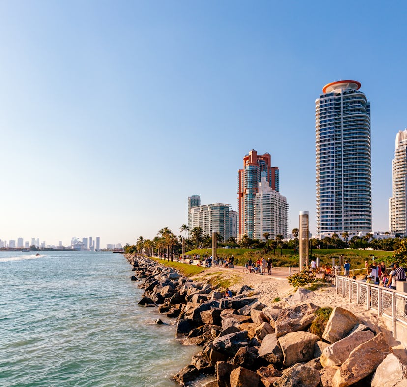 The top ten most walkable cities to visit in Florida, ranked by their walk scores.