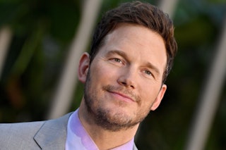 Chris Pratt attends the Los Angeles Premiere of Universal Pictures "Jurassic World Dominion." The ac...