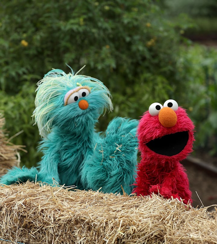 WASHINGTON, DC - OCTOBER 06:  Sesame Street's Elmo and Rosita provide commentary during an event to ...