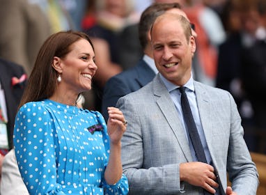 LONDON, ENGLAND - JULY 05: Catherine, Duchess of Cambridge and Prince William, Duke of Cambridge wat...