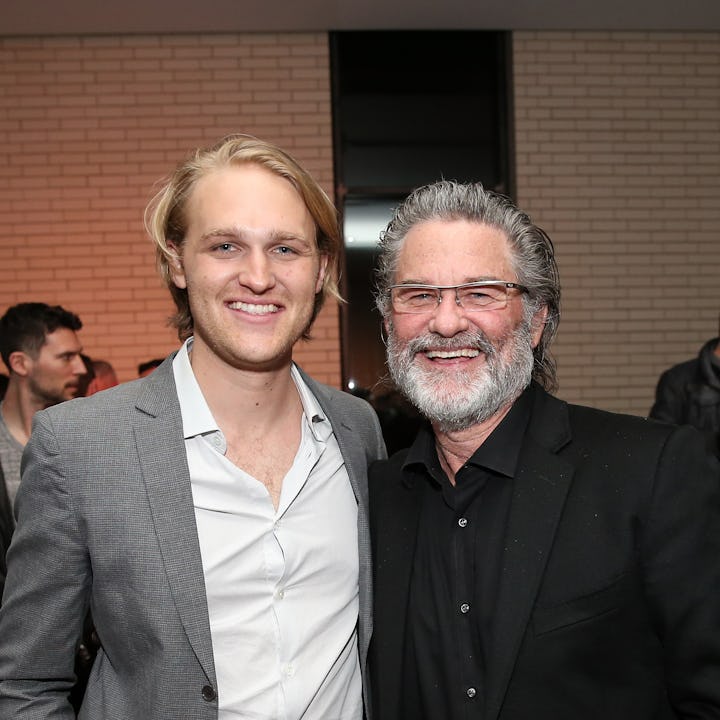 Actors Wyatt Russell (L) and his father Kurt Russell are set to share the screen for the first time ...