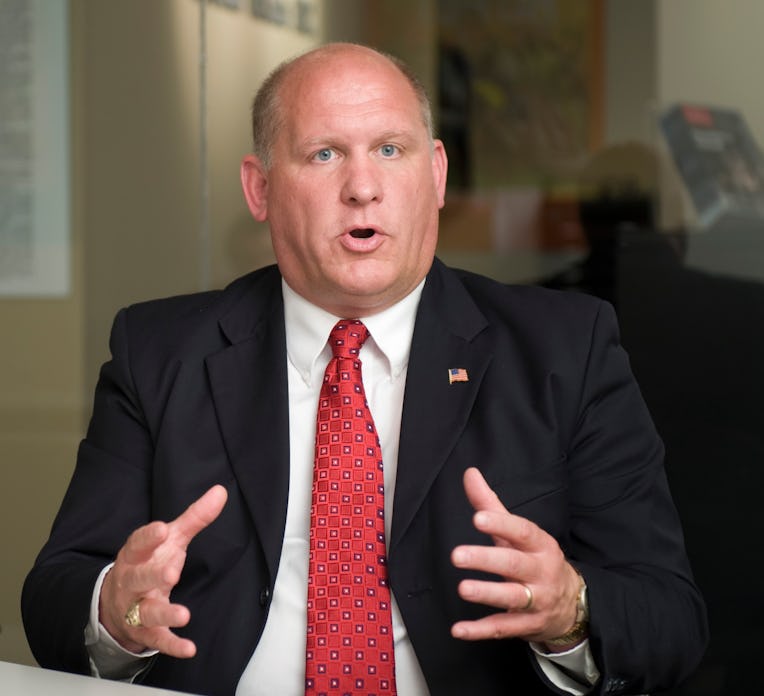 UNITED STATES - JUNE 13: Glenn Thompson, Republican candidate for Congress form Pennsylvania, speak...