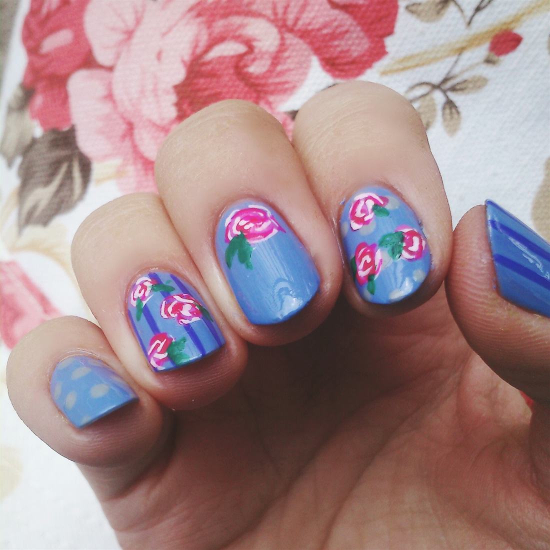 13 Perfectly Pretty Flower Nail Art Ideas