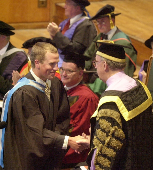 Peter Phillips graduates college.