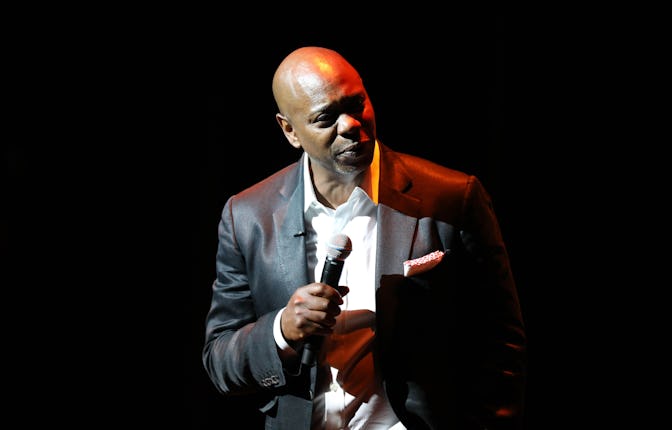WASHINGTON, DC - JUNE 20: Dave Chappelle speaks onstage during the Dave Chappelle theatre dedication...
