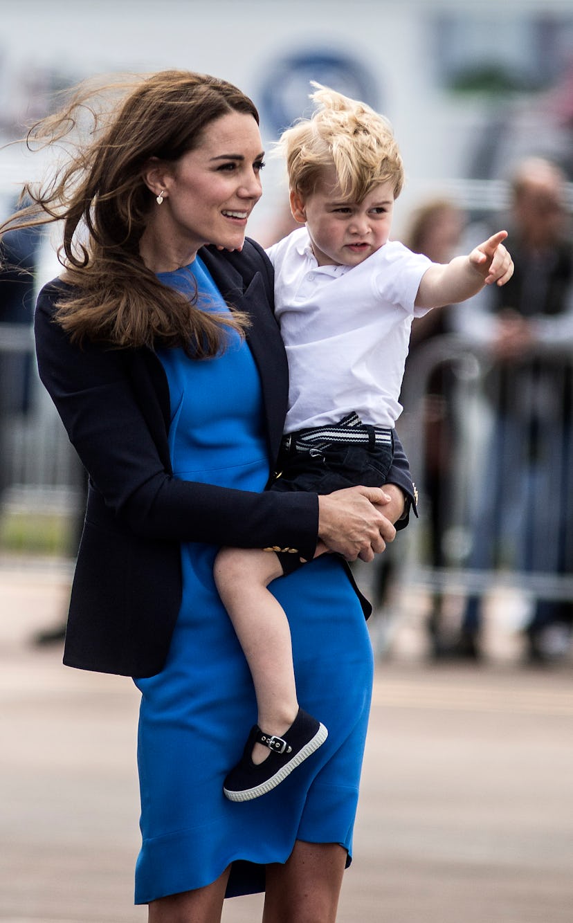 Prince George shows his mom what's up.