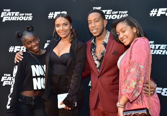 Ludacris, his wife Eudoxie Bridges, and daughter Karma Bridges.