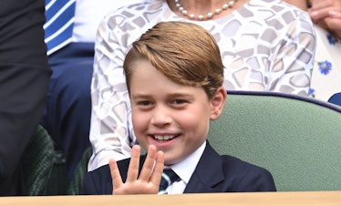 LONDON, ENGLAND - JULY 10: Prince George of Cambridge attends the Men's Singles Final at All England...