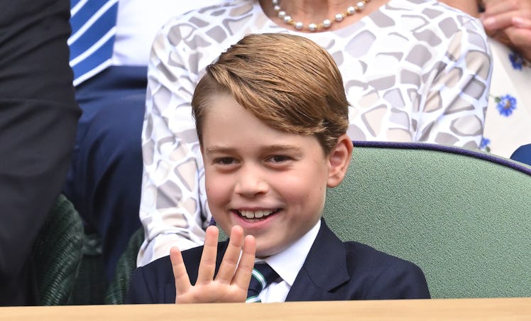 LONDON, ENGLAND - JULY 10: Prince George of Cambridge attends the Men's Singles Final at All England...